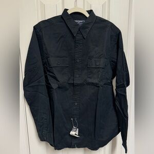 Ralph Lauren Polo Sport Black Cotton Button-Up Shirt